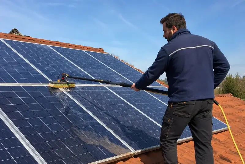 Nettoyage et entretien de panneaux solaires à Larajasse